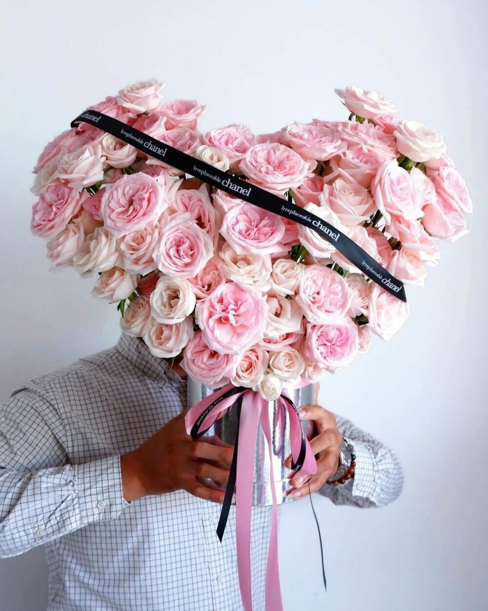 LÃNG HOA TRÁI TIM MÀU HỒNG PASTEL NGHỆ THUẬT DẤU ẤN YÊU THƯƠNG THANH LỊCH VÀ ĐẲNG CẤP- G02-03