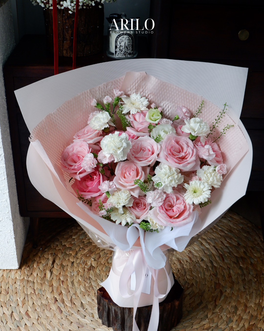 Shop hoa tươi Sài Gòn / BÓ HOA HỒNG MIX TONE HỒNG / HOA SINH NHẬT / HOA KỈ NIỆM/ HOA TỎ TÌNH/ HOA CẦU HÔN