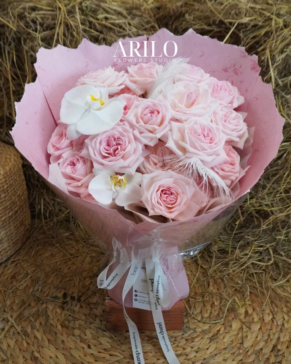 BÓ HOA TẶNG NGƯỜI YÊU DỊP VALENTINE HỒNG OHARA NGỌT NGÀO TINH KHÔI B87