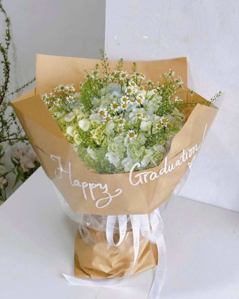 BÓ HOA TỐT NGHIỆP TÚ CẦU XANH CHÚC MỪNG NGÀY TRƯỞNG THÀNH GIAO NHANH 2H B405