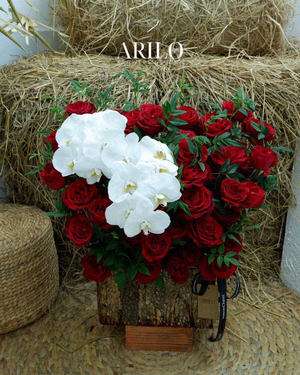 LÃNG HOA KHAI TRƯƠNG HOA HỒNG ĐỎ VÀ LAN HỒ ĐIỆP TRẮNG GIAO NHANH 2 GIỜ - G20