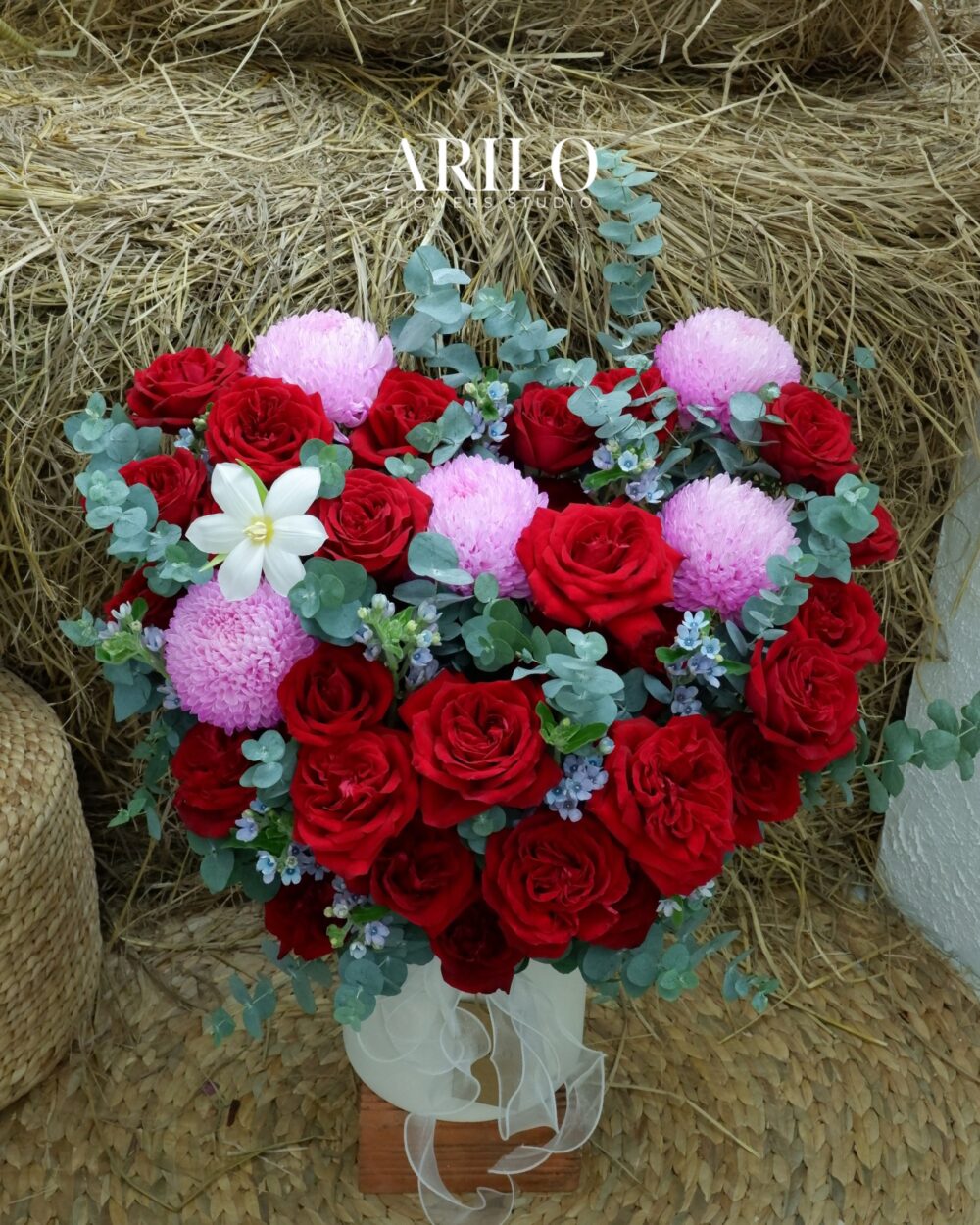 LÃNG HOA KHAI TRƯƠNG TRÁI TIM HỒNG ĐỎ – LỜI CHÚC MỪNG ĐẬM SÂU VÀ ẤN TƯỢNG G19