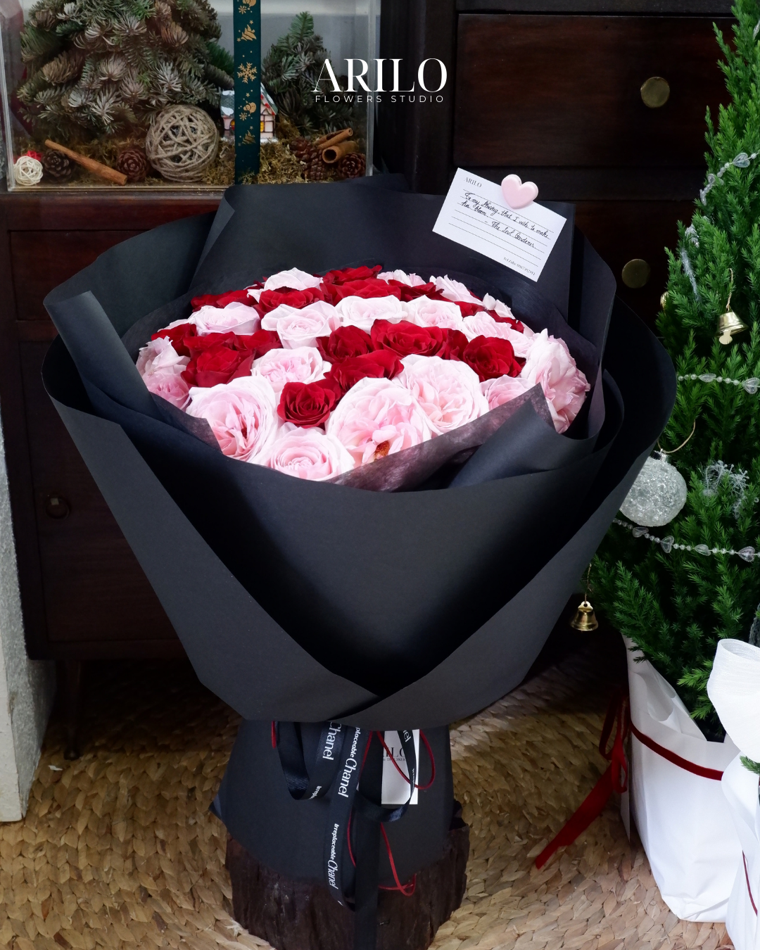 Shop hoa tươi Sài Gòn / BÓ HOA TONE HỒNG - ĐỎ/ HOA SINH NHẬT / HOA KỈ NIỆM/ HOA TỎ TÌNH/ HOA CẦU HÔN