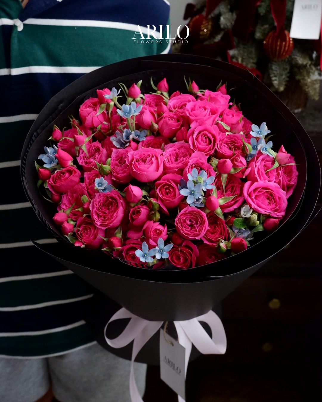 Shop hoa tươi Sài Gòn / BÓ HOA HỒNG SOFIA MIX LAM TINH/ HOA SINH NHẬT / HOA KỈ NIỆM/ HOA TỎ TÌNH/ HOA CẦU HÔN