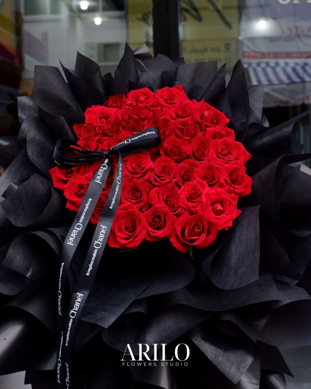 Shop hoa tươi Sài Gòn / BÓ HOA HỒNG ĐỎ MIX NƠ / HOA SINH NHẬT / HOA KỈ NIỆM/ HOA TỎ TÌNH/ HOA CẦU HÔN