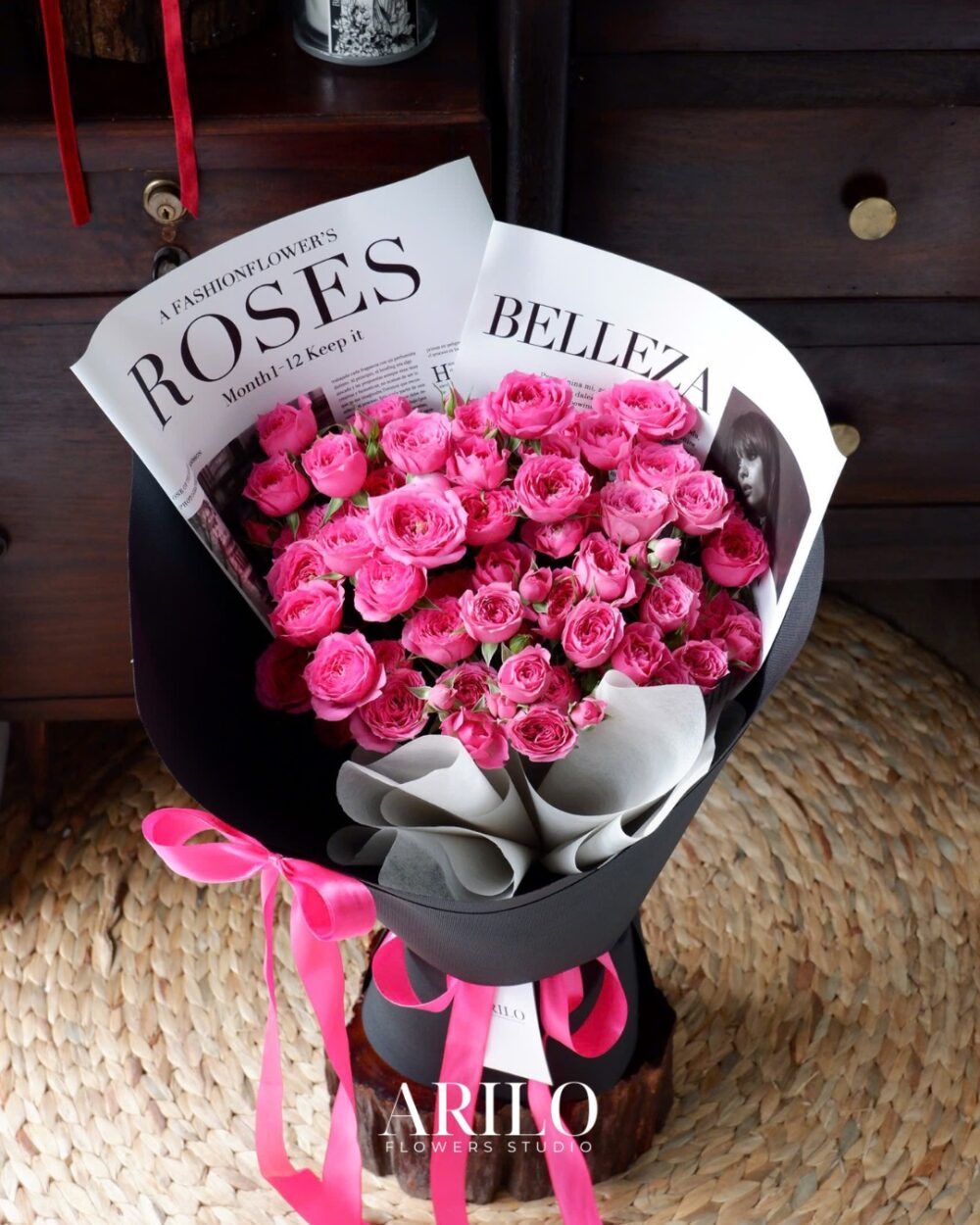 BÓ HOA HỒNG SOFIA NHỊP ĐẬP HỒNG CỦA TRÁI TIM YÊU GIAO NHANH 2H B179