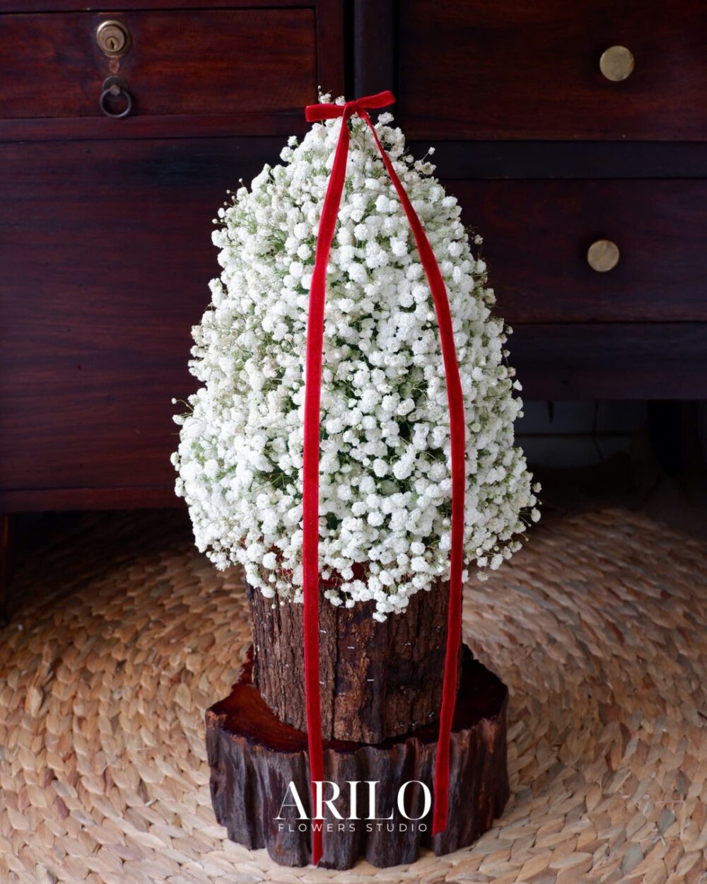 LÃNG HOA BABY TRẮNG CHÚC MỪNG GIÁNG SINH - G22