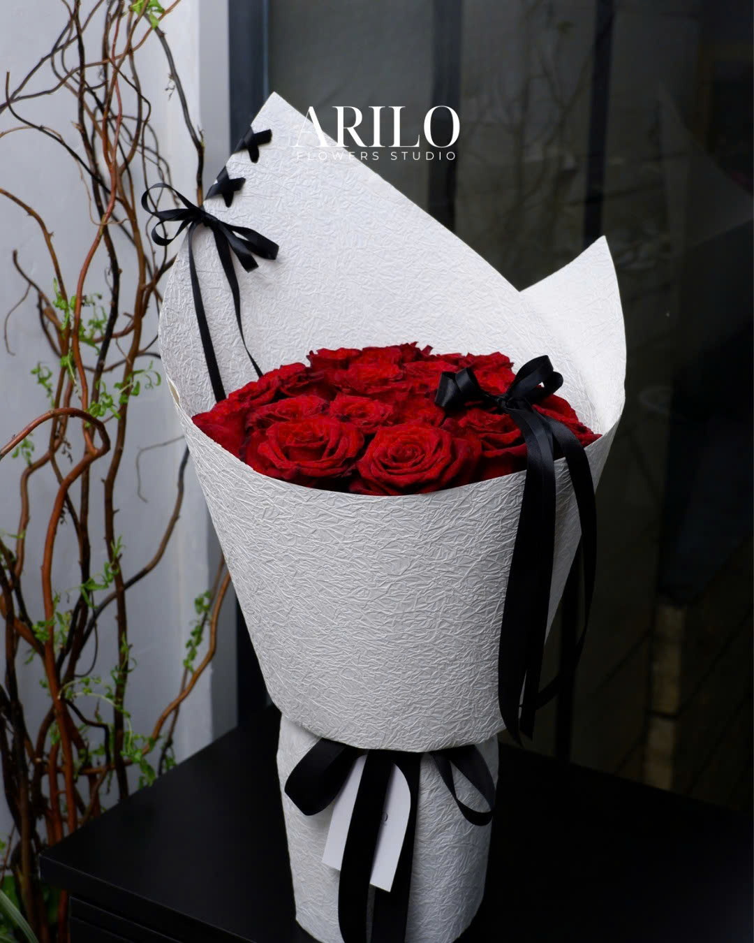 Shop hoa tươi Sài Gòn / BÓ HOA HỒNG ĐỎ MIX NƠ / HOA SINH NHẬT / HOA KỈ NIỆM/ HOA TỎ TÌNH/ HOA CẦU HÔN