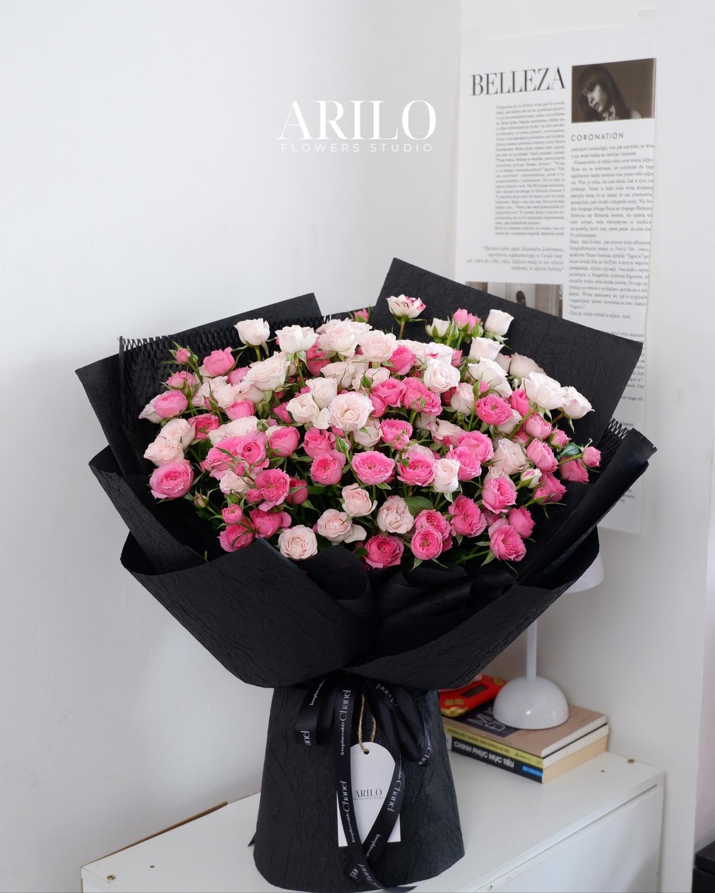 Shop hoa tươi Sài Gòn / BÓ HOA HỒNG SOFIA MIX CHIẾT XẠ/ HOA SINH NHẬT / HOA KỈ NIỆM/ HOA TỎ TÌNH/ HOA CẦU HÔN