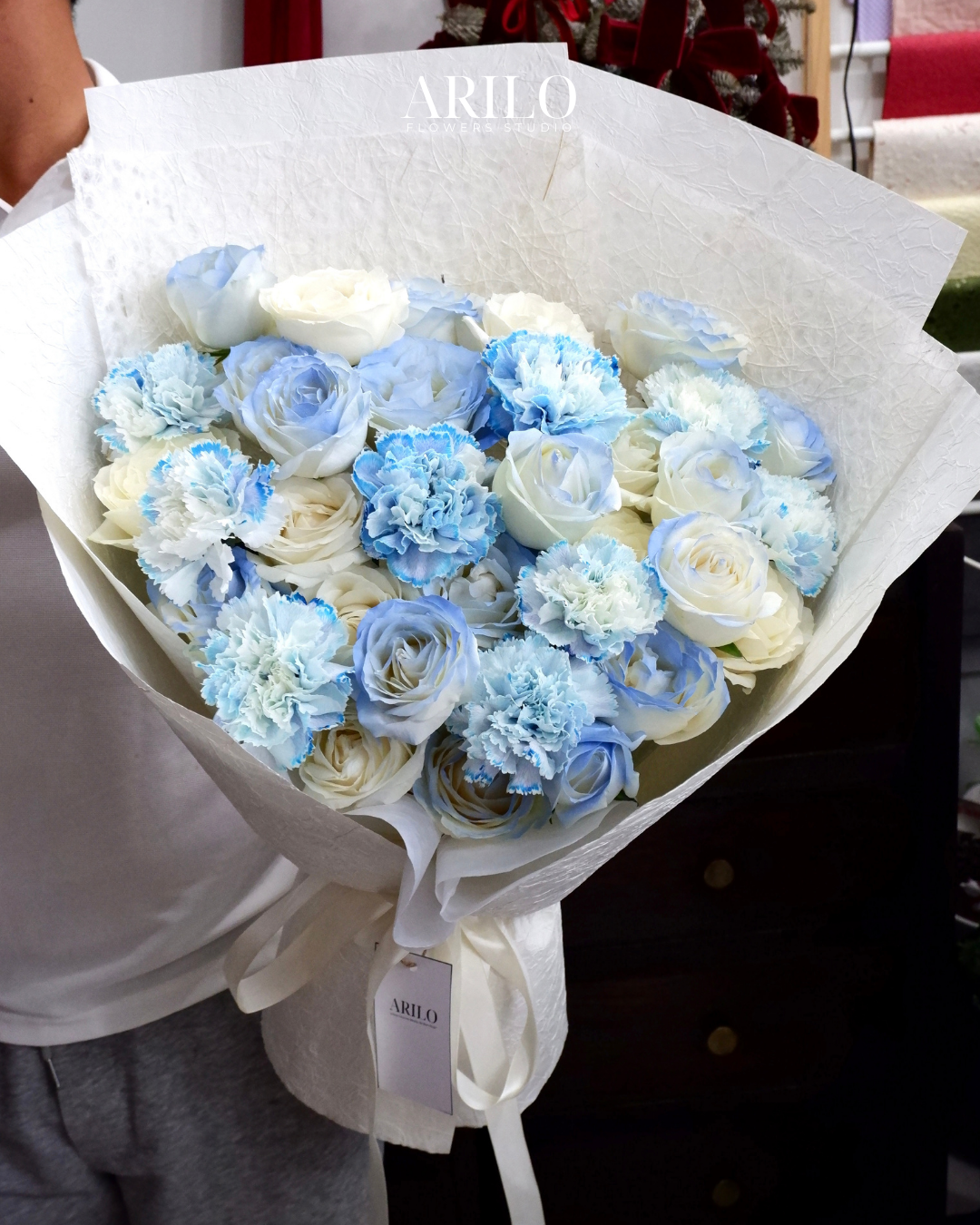 Shop hoa tươi Sài Gòn / BÓ HOA HỒNG TONE XANH DƯƠNG/ HOA SINH NHẬT / HOA KỈ NIỆM/ HOA TỎ TÌNH/ HOA CẦU HÔN