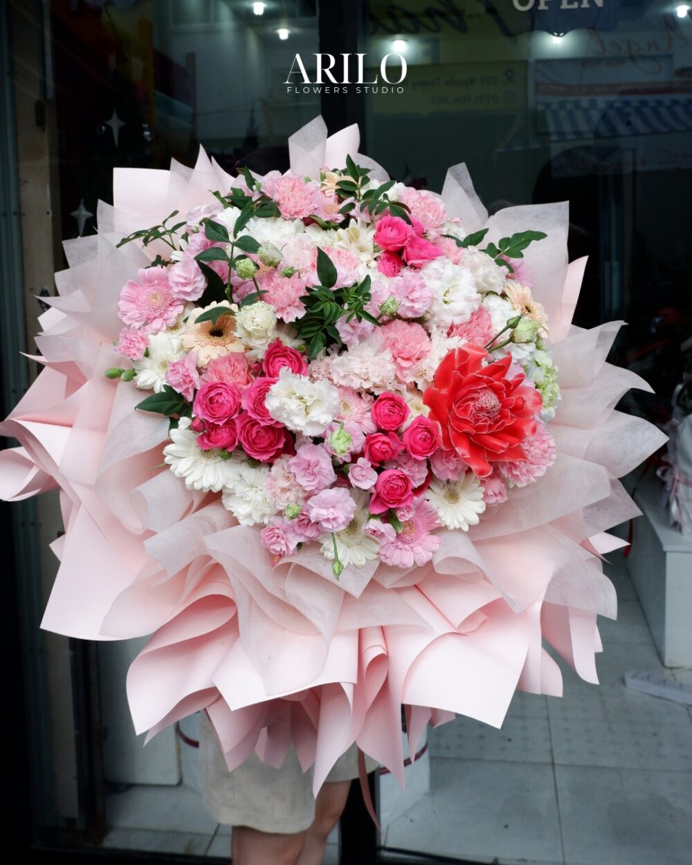 BÓ HOA TỎ TÌNH PASTEL LỜI YÊU NGỌT NGÀO GIỮA NGÀN CÁNH HOA B230