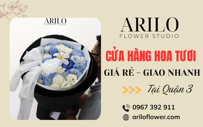 cửa hàng hoa tươi giá rẻ tại Quận 3