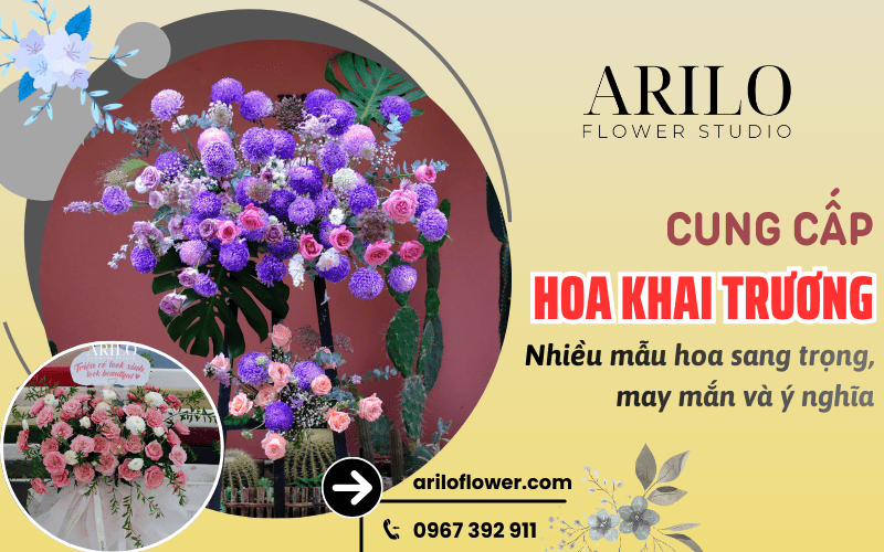 hoa khai trương tại Bàn Cờ