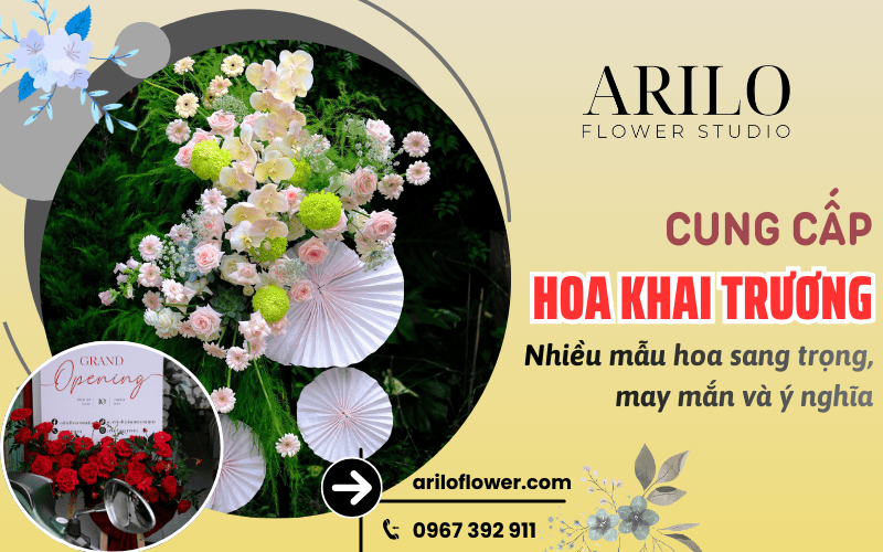 hoa khai trương tại Bàn Cờ