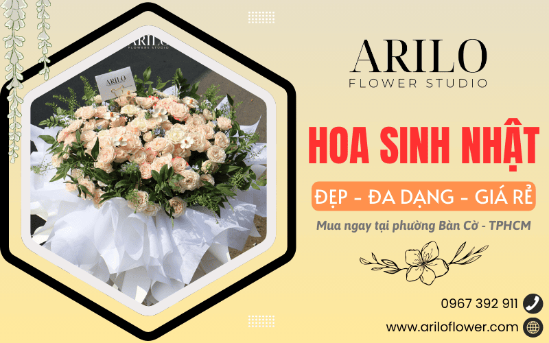 hoa sinh nhật tại Bàn Cờ