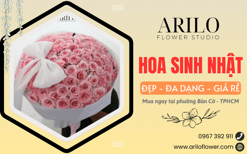 hoa sinh nhật tại Bàn Cờ