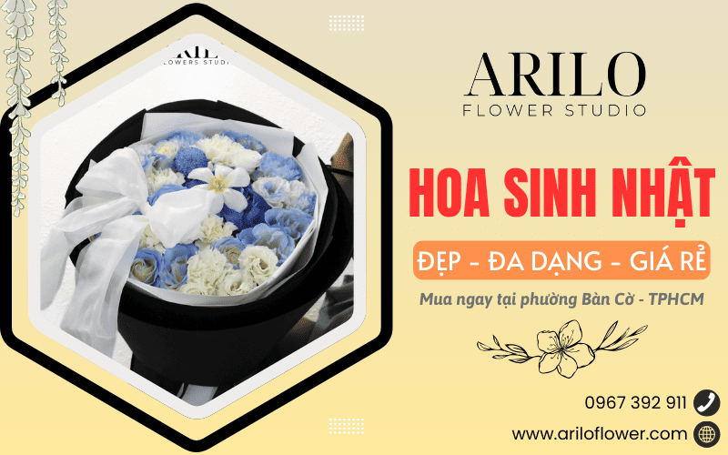 hoa sinh nhật tại Bàn Cờ