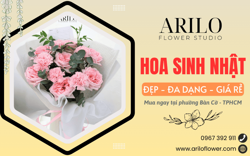 hoa sinh nhật tại Bàn Cờ