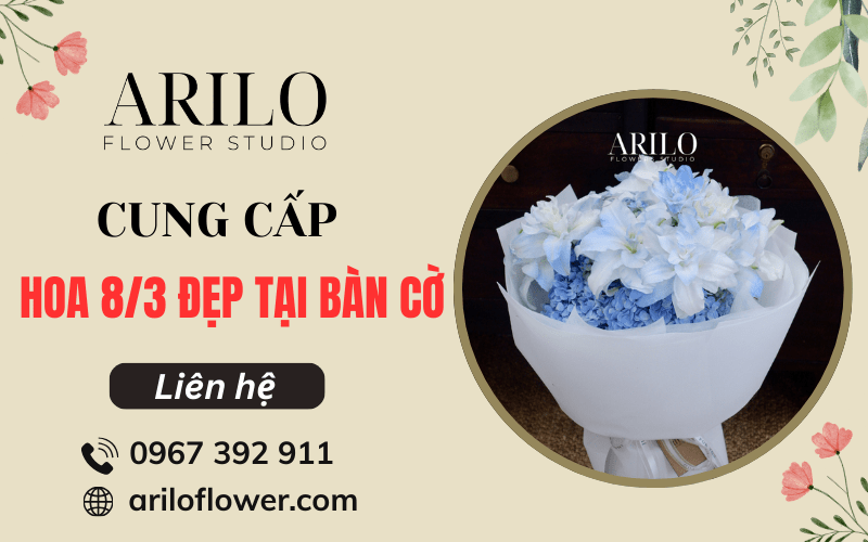 hoa 8/3 đẹp tại Bàn Cờ