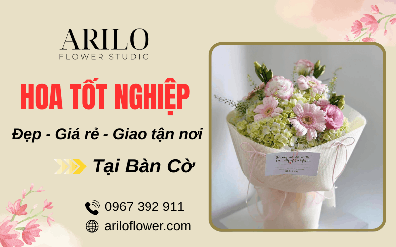 hoa tốt nghiệp tại Bàn Cờ