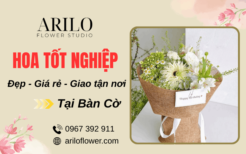 hoa tốt nghiệp tại Bàn Cờ