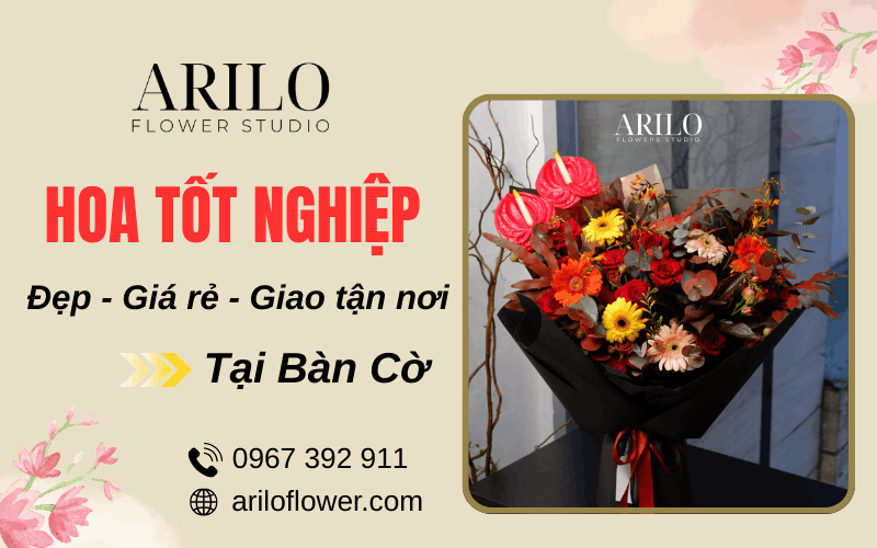 hoa tốt nghiệp tại Bàn Cờ
