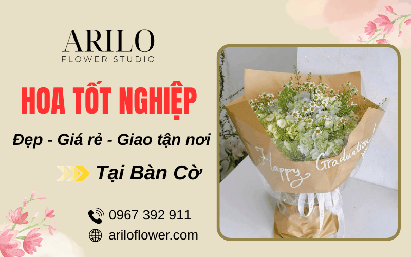 hoa tốt nghiệp tại Bàn Cờ
