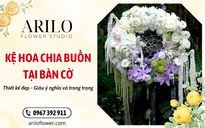 kệ hoa chia buồn tại Bàn Cờ