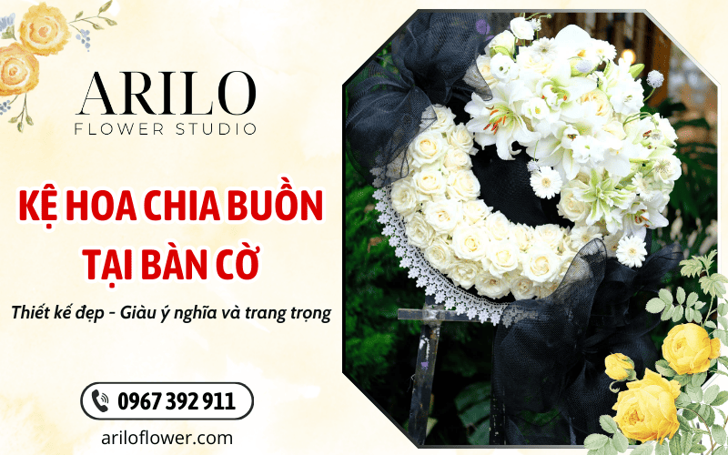 kệ hoa chia buồn tại Bàn Cờ