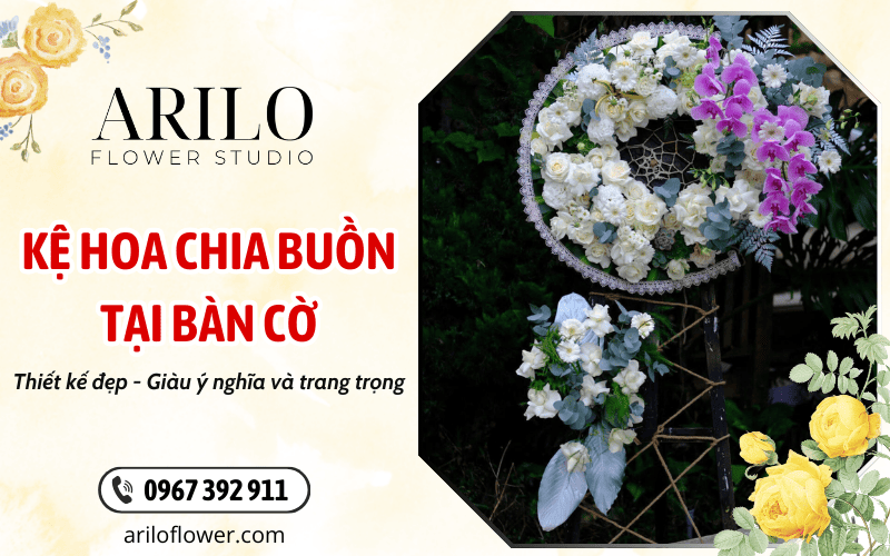 kệ hoa chia buồn tại Bàn Cờ