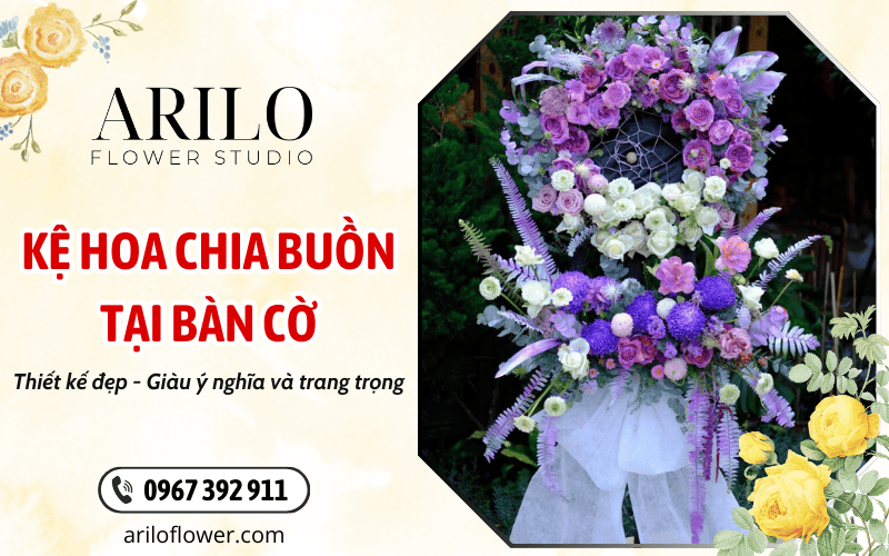 kệ hoa chia buồn tại Bàn Cờ