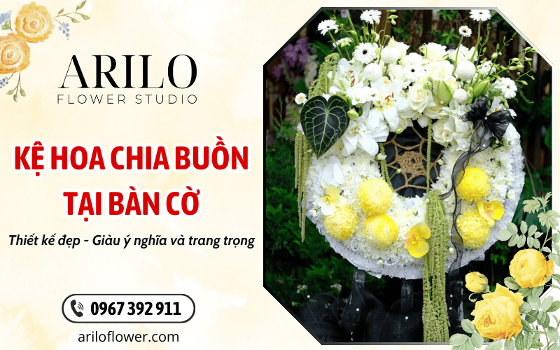 kệ hoa chia buồn tại Bàn Cờ