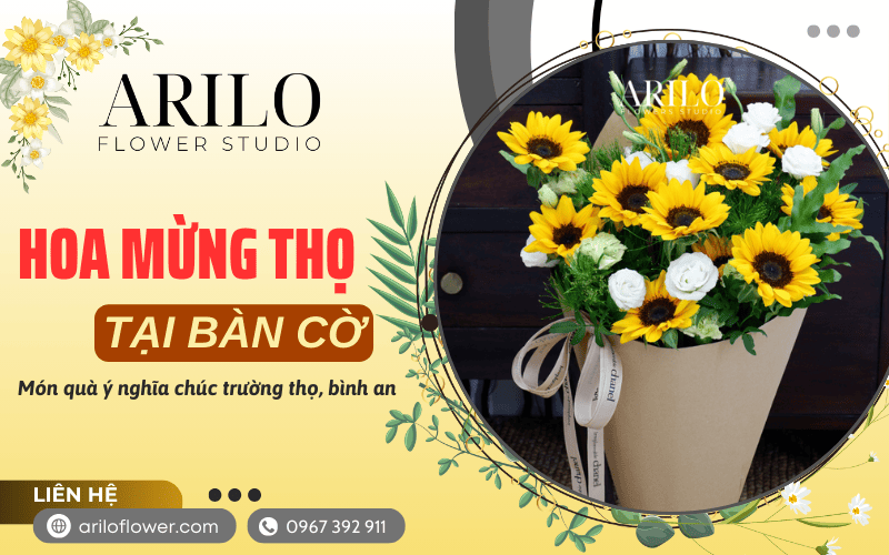 hoa mừng thọ tại Bàn Cờ