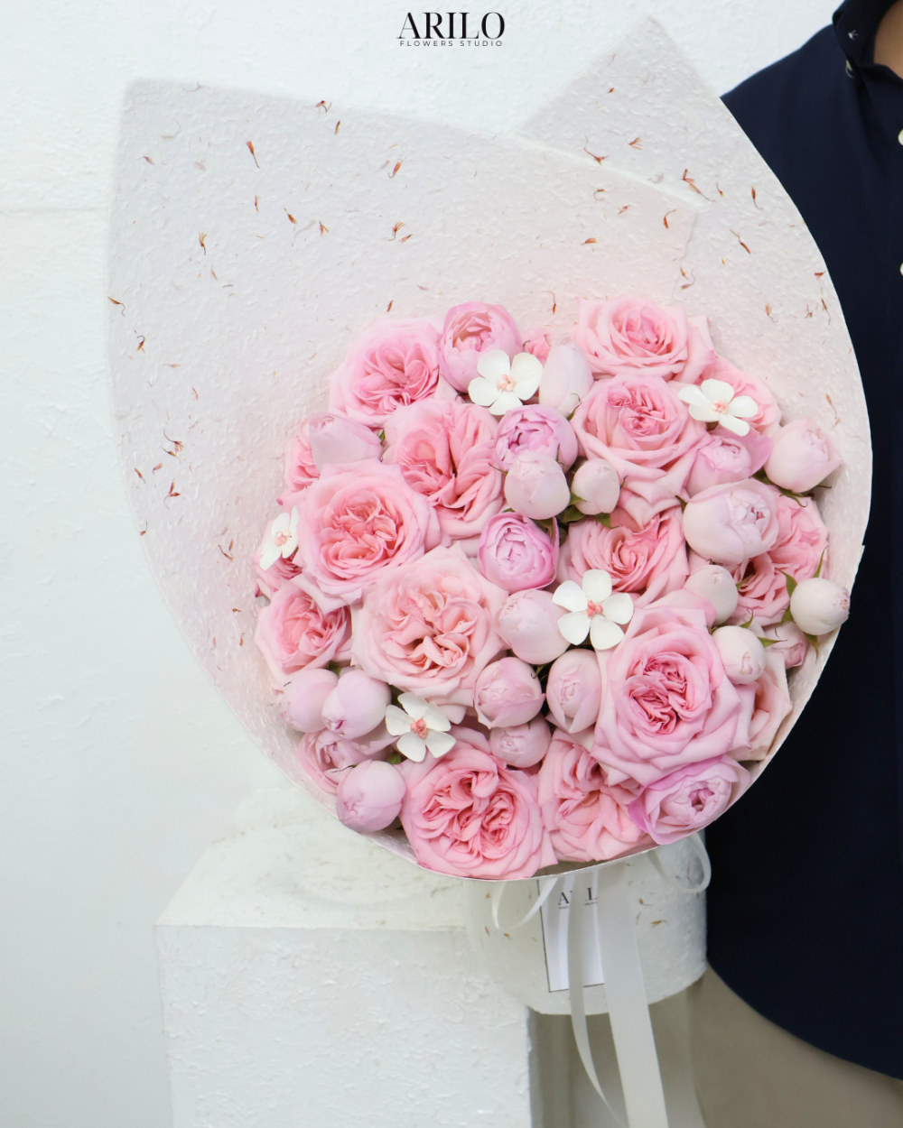 BÓ HOA HỒNG OHARA MIX PLUME GÓI GIẤY BỒ CÔNG ANH LÃNG MẠN DỊU DÀNG NHƯ LỜI YÊU ĐẦU B229