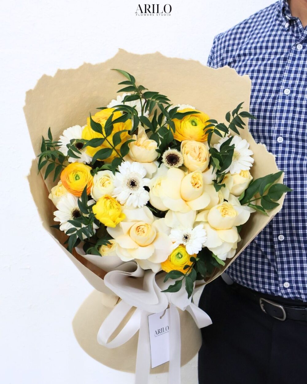 BÓ HOA TỎ TÌNH MAO LƯƠNG VÀNG VÀ HỒNG VÀNG CHO LỜI YÊU RẠNG RỠ B369