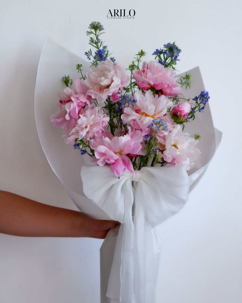 BÓ HOA SINH NHẬT HOA MẪU ĐƠN HỒNG THANH KHIẾT VÀ ĐẦY NỮ TÍNH B416