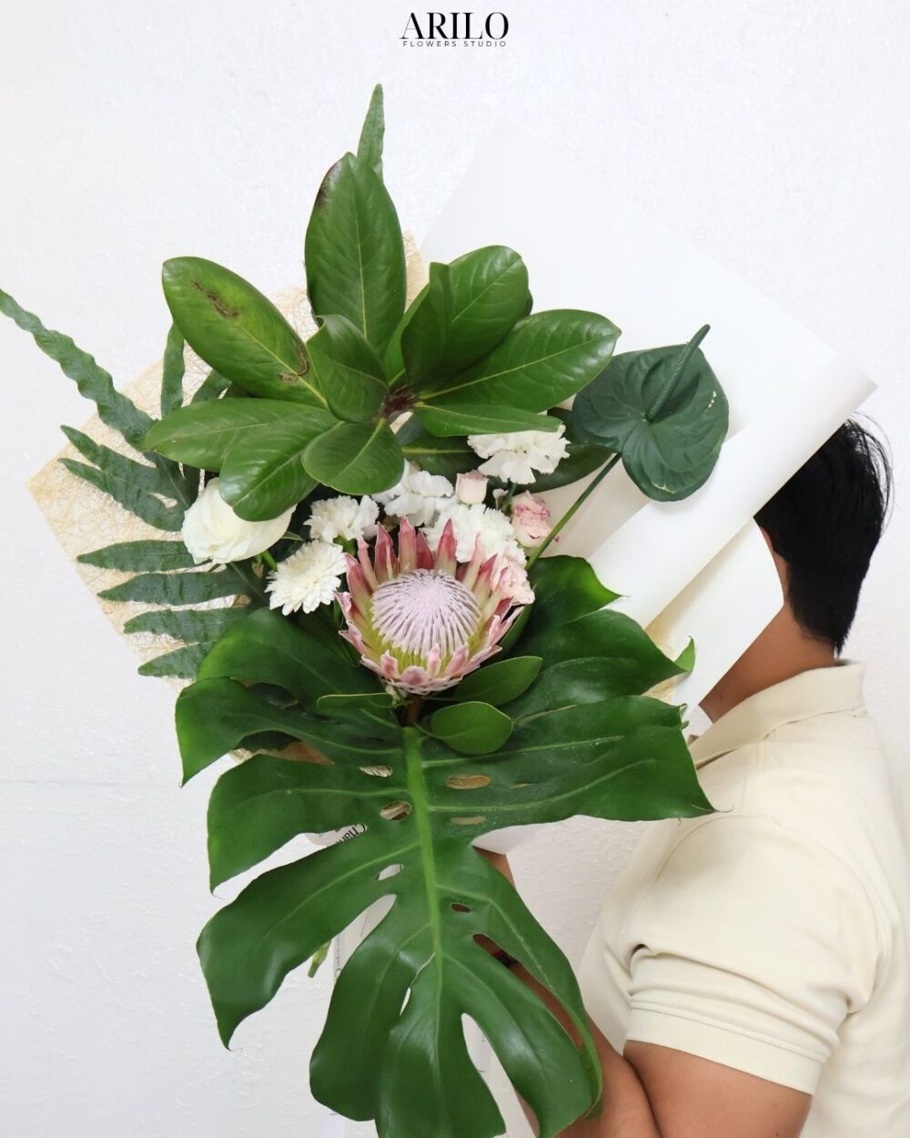 BÓ HOA THẢO ĐƯỜNG HOÀNG ĐẾ XANH LÁ ĐỘC BẢN SỰ TINH TẾ MANG PHONG CÁCH NHIỆT ĐỚI HIỆN ĐẠI B472