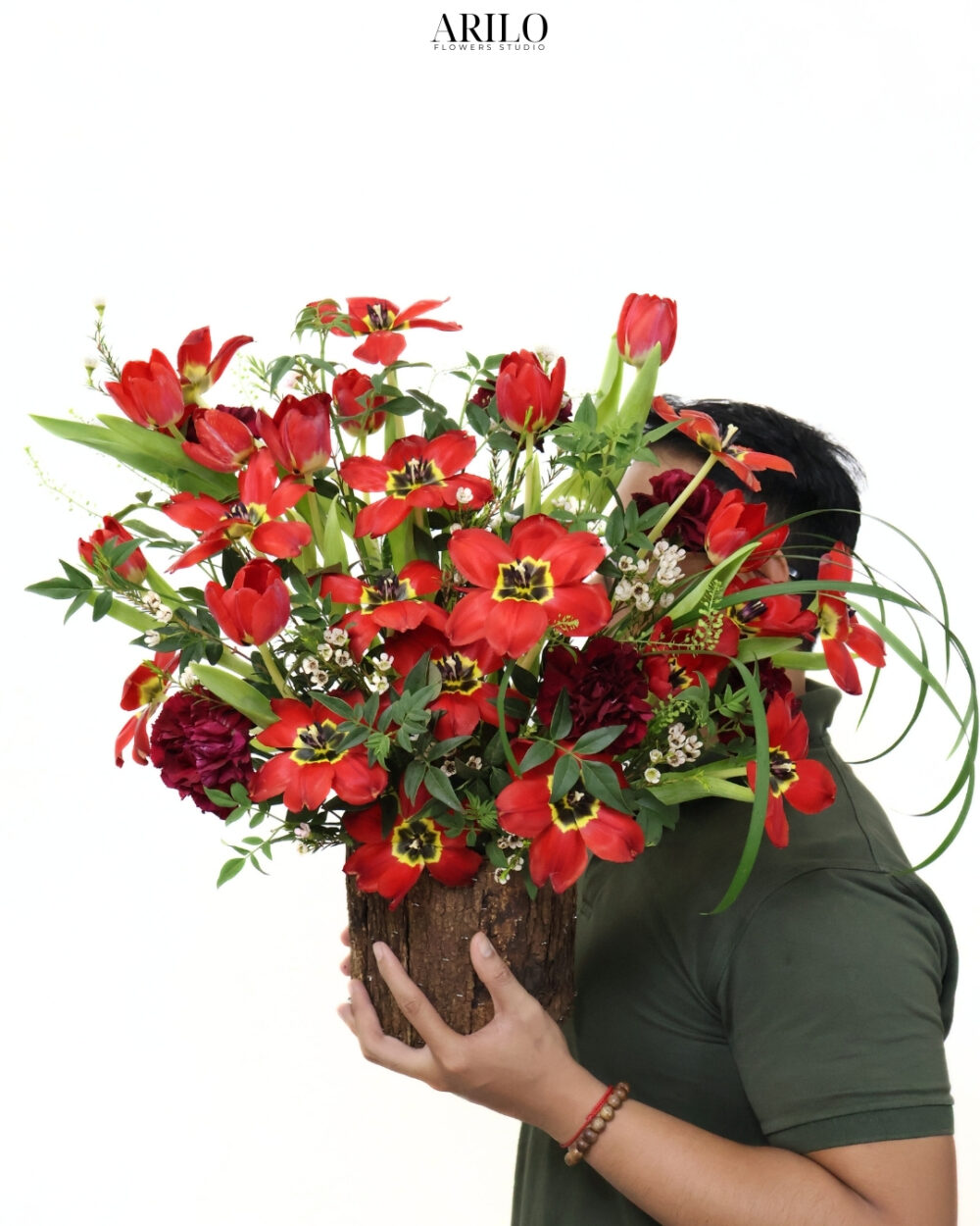 LẴNG HOA TULIP MỪNG SẾP LÊN CHỨC MÓN QUÀ CHÚC MỪNG SANG TRỌNG VÀ Ý NGHĨA G43