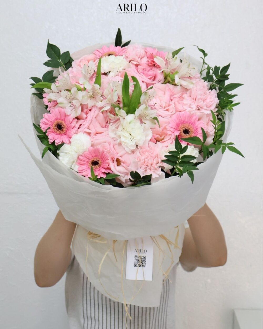 BÓ HOA ĐỒNG TIỀN MIX THUỶ TIÊN SẮC HỒNG NGỌT NGÀO GỬI TRỌN YÊU THƯƠNG B510