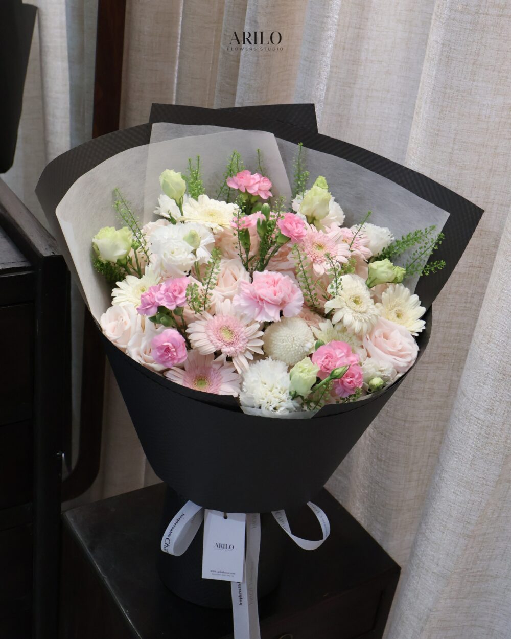 BÓ HOA MIX GARDEN TONE HỒNG THANH LỊCH MÓN QUÀ DÀNH CHO YÊU THƯƠNG CHÂN THÀNH B654