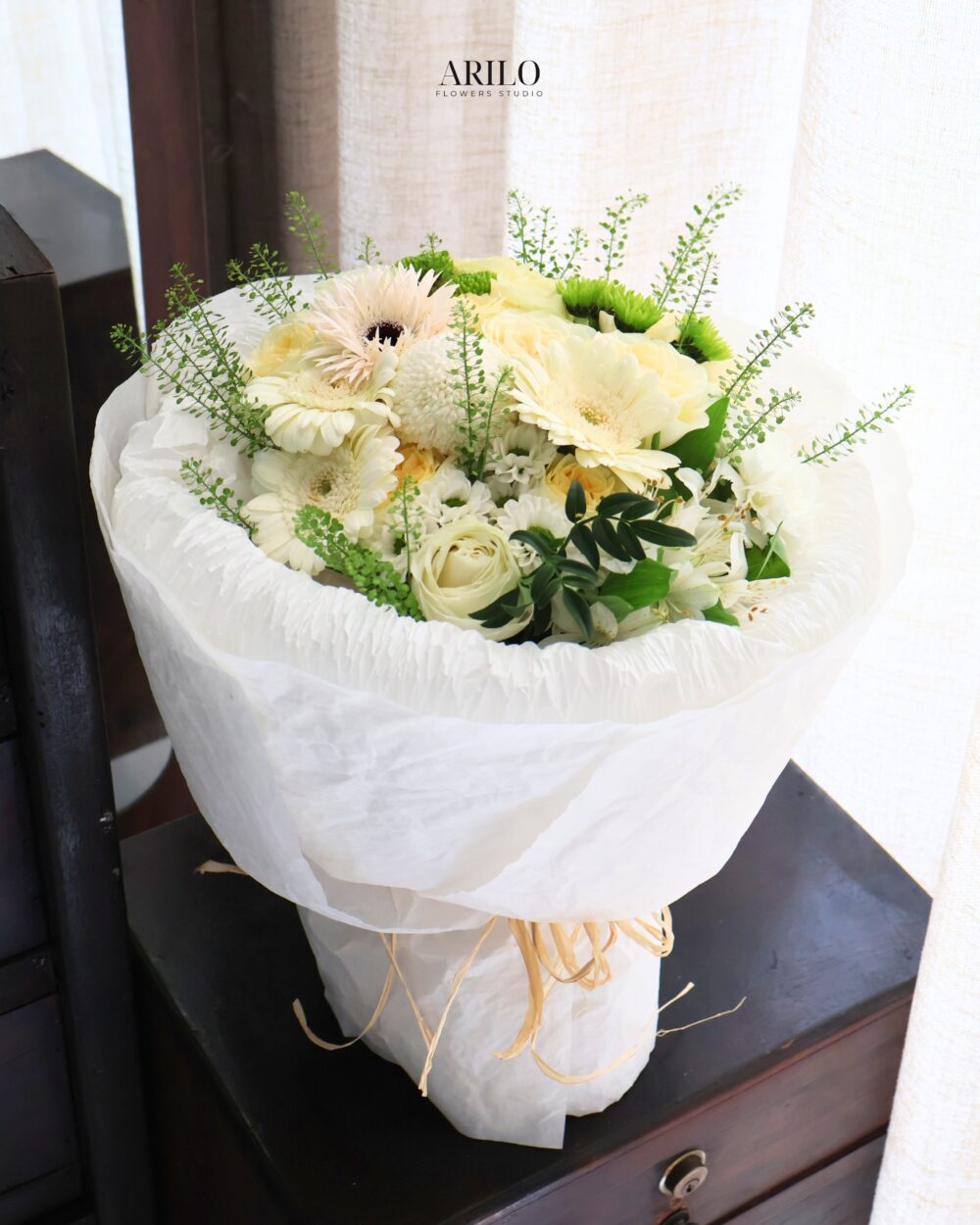 BÓ HOA MIX TONE VÀNG NHẸ NHÀNG ÁNH NẮNG DỊU DÀNG DÀNH TẶNG NGƯỜI THƯƠNG B659