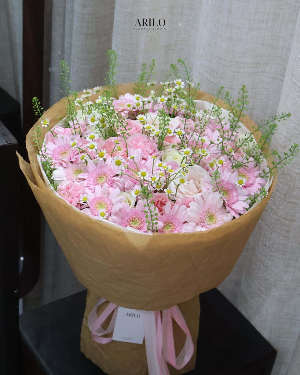 BÓ HOA ĐỒNG TIỀN HỒNG NGỌT NGÀO MÓN QUÀ NHẸ NHÀNG GỬI TRỌN YÊU THƯƠNG B736